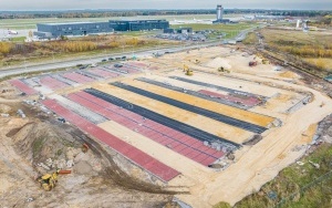 Budowa nowego parkingu w Katowice Airport [listopad 2023] (4)