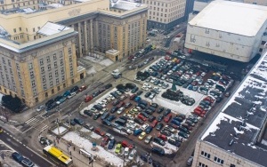 Plac Sejmu Śląskiego przed wprowadzeniem Strefy Płatnego Parkowania w Katowicach (2)