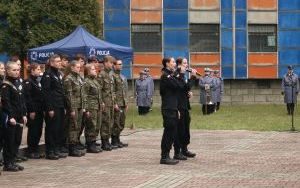 Marsz Katyński w Katowicach. Uroczystości przy Komendzie Wojewódzkiej (6)