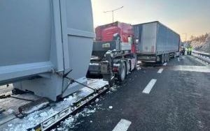 Wypadek ciężarówek na A4 w Mysłowicach (5)