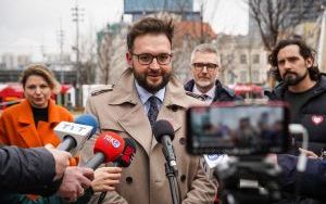 Wspólny briefing prasowy liderów Koalicji Obywatelskiej i Lewicy w Katowicach (9)