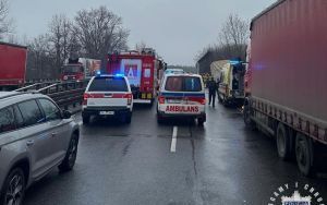 Wypadek na S1 w Sosnowcu (2)