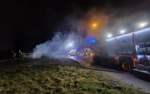 Pożar samochodów, ul. Biedronek w Katowicach - 12 marca 2024 roku (3)