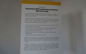 Katowickie NGO popierają prezydenta Marcina Krupę (1)