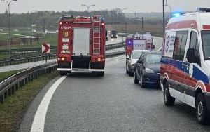 Wypadek na A1 w Czekanowie (3)