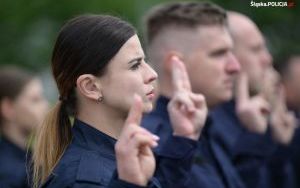 Uroczyste ślubowanie policjantów nowych policjantów w Katowicach (14)