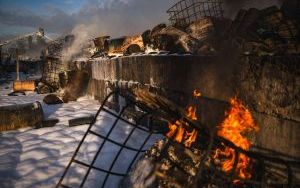 Walka z ogniem strażaków na składowisku odpadów w Siemianowicach Śląskich (1)