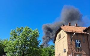 Pożar składowiska odpadów w Świętochłowicach. Dym widać było z daleka