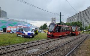 Wykolejenie tramwaju na rondzie gen. Ziętka w Katowicach (10)
