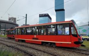 Wykolejenie tramwaju na rondzie gen. Ziętka w Katowicach (4)
