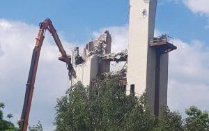 Rozbiórka wieży szybu Roździeński w Katowicach-Giszowcu (6)