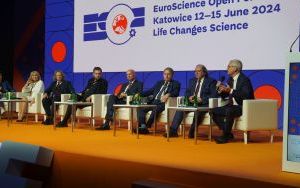 Panel rektorski w czasie ESOF 2024 w Katowicach (10)