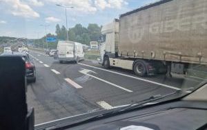 Zderzenie samochodów na A4 w Katowicach [19.06.2024]