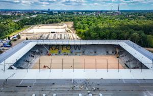Postęp prac na budowie Stadionu Miejskiego w Katowicach [CZERWIEC 2024] (12)