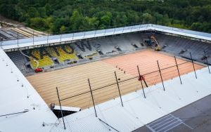 Postęp prac na budowie Stadionu Miejskiego w Katowicach [CZERWIEC 2024] (8)