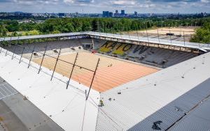 Postęp prac na budowie Stadionu Miejskiego w Katowicach [CZERWIEC 2024] (2)