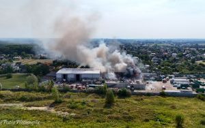 Pożar składowiska makulatury w Tychach [15.08.2024] (11)