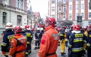 Akcja ratownicza po wybuchu gazu w kamienicy  23.10.2014 r. Katowice, ul. Chopina (8)