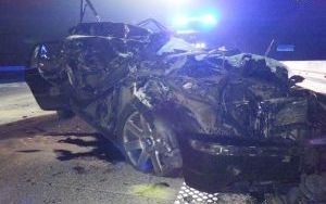 Koszmarny wypadek na A1 w Mykanowie. Za kierownicą 26-latek z Bytomia  (1)