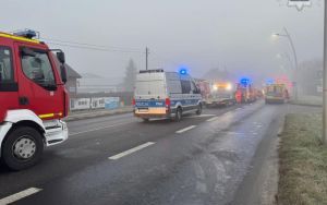 Wypadek na DK44 w Tychach [02.12.2024] (1)