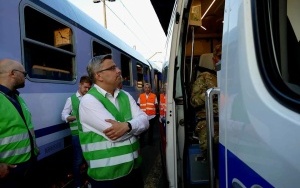 Ranni żołnierze z Ukrainy pociągiem przyjechali do Katowic (17)
