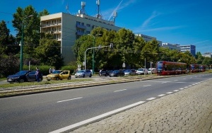 Awaria tramwaju na rondzie Ziętka w Katowicach (8)