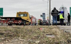 Zderzenie 3 samochodów na Grundmanna w Katowicach (3)