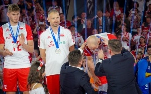 Ceremonia medalowa Mistrzostw Świata w Siatkówce Mężczyzn w Spodku w Katowicach (10)