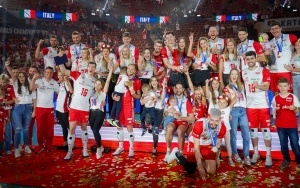 Ceremonia medalowa Mistrzostw Świata w Siatkówce Mężczyzn w Spodku w Katowicach (5)
