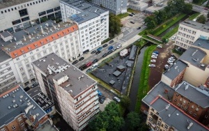 Qubus Hotel w Katowicach — plac budowy [wrzesień 2022] (2)