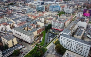 Qubus Hotel w Katowicach — plac budowy [wrzesień 2022] (7)