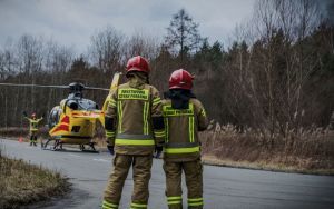 Wypadek w Jaworznie - ulica Dąb (6)