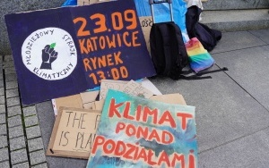 Protest Młodzieżowego Strajku Klimatycznego na rynku w Katowicach (4)