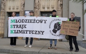 Protest Młodzieżowego Strajku Klimatycznego na rynku w Katowicach (18)