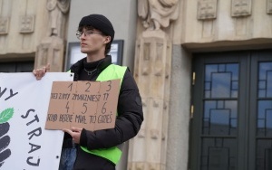 Protest Młodzieżowego Strajku Klimatycznego na rynku w Katowicach (9)