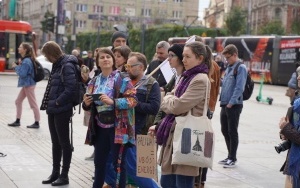 Protest Młodzieżowego Strajku Klimatycznego na rynku w Katowicach (11)