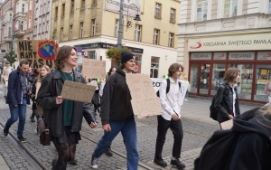 Protest Młodzieżowego Strajku Klimatycznego na rynku w Katowicach (16)