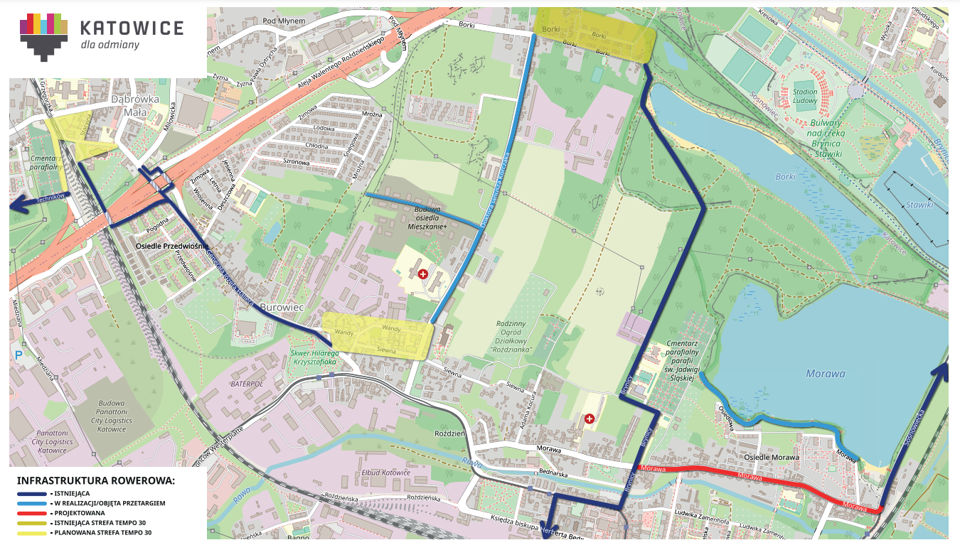 mapa rowerowa marzec 2024