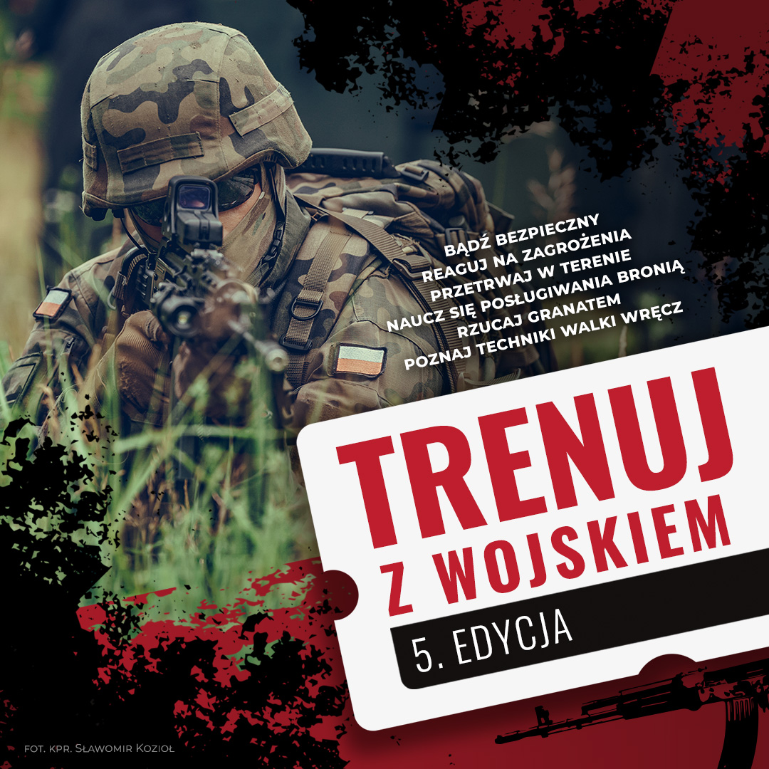 Plakat cyklu - Trenuj z wojskiem