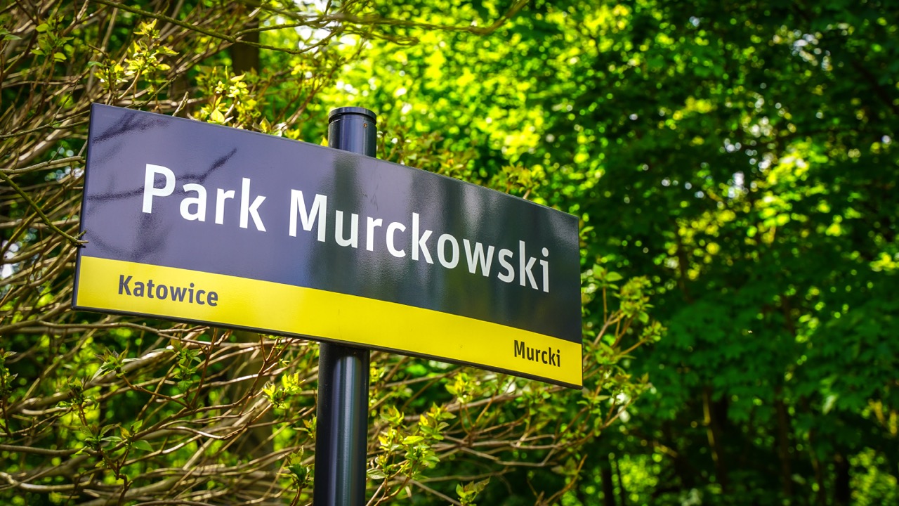 Park Murckowski - tabliczka informacyjna