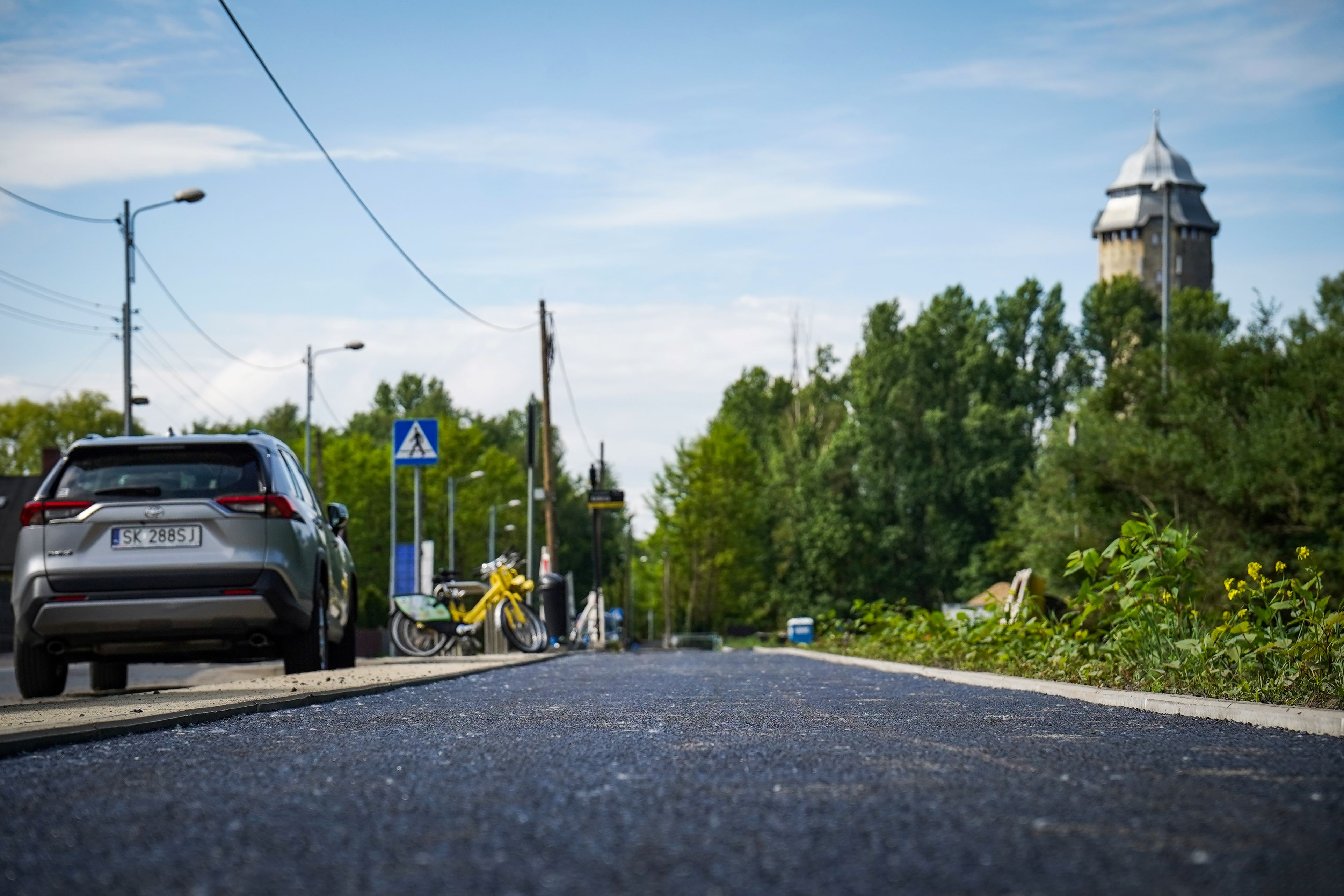 Prace przy ul. Korczaka w Katowicach zmierzają do końca