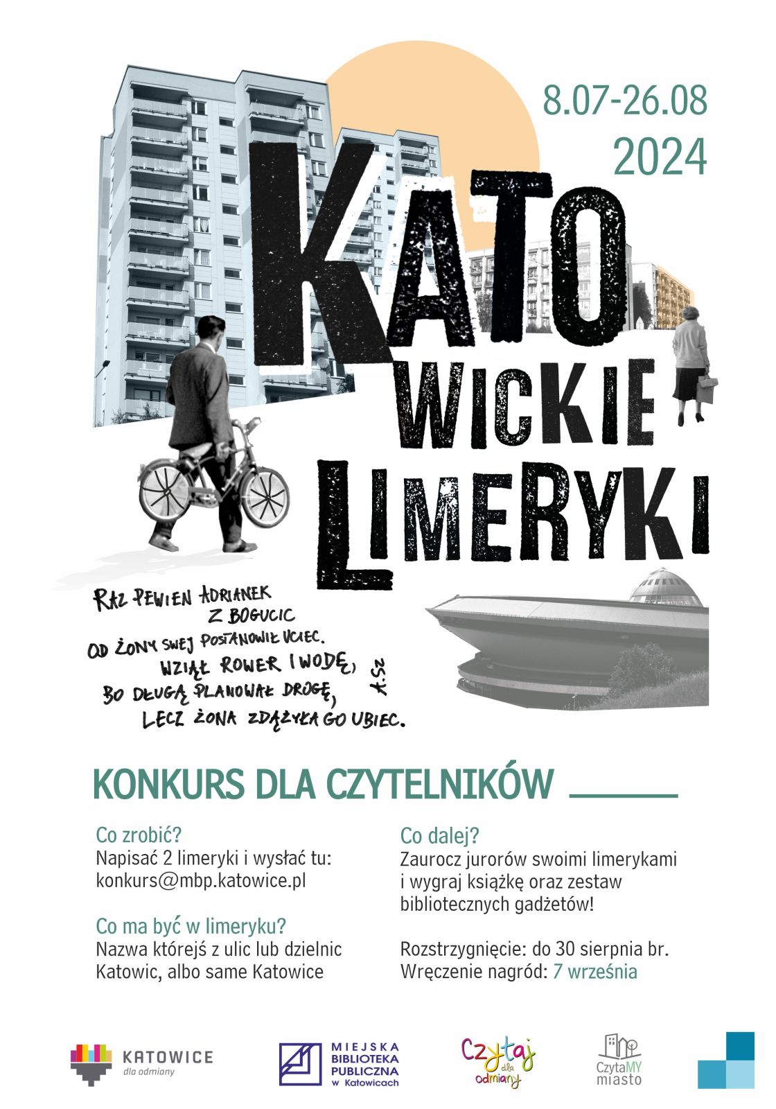 Plakat konkursu: Katowickie limeryki