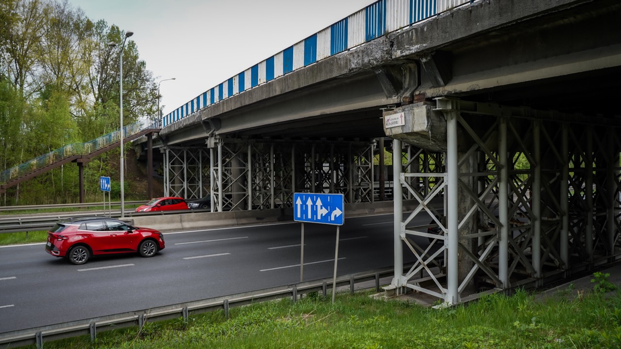 Wiadukt nad drogą S86 w Katowicach