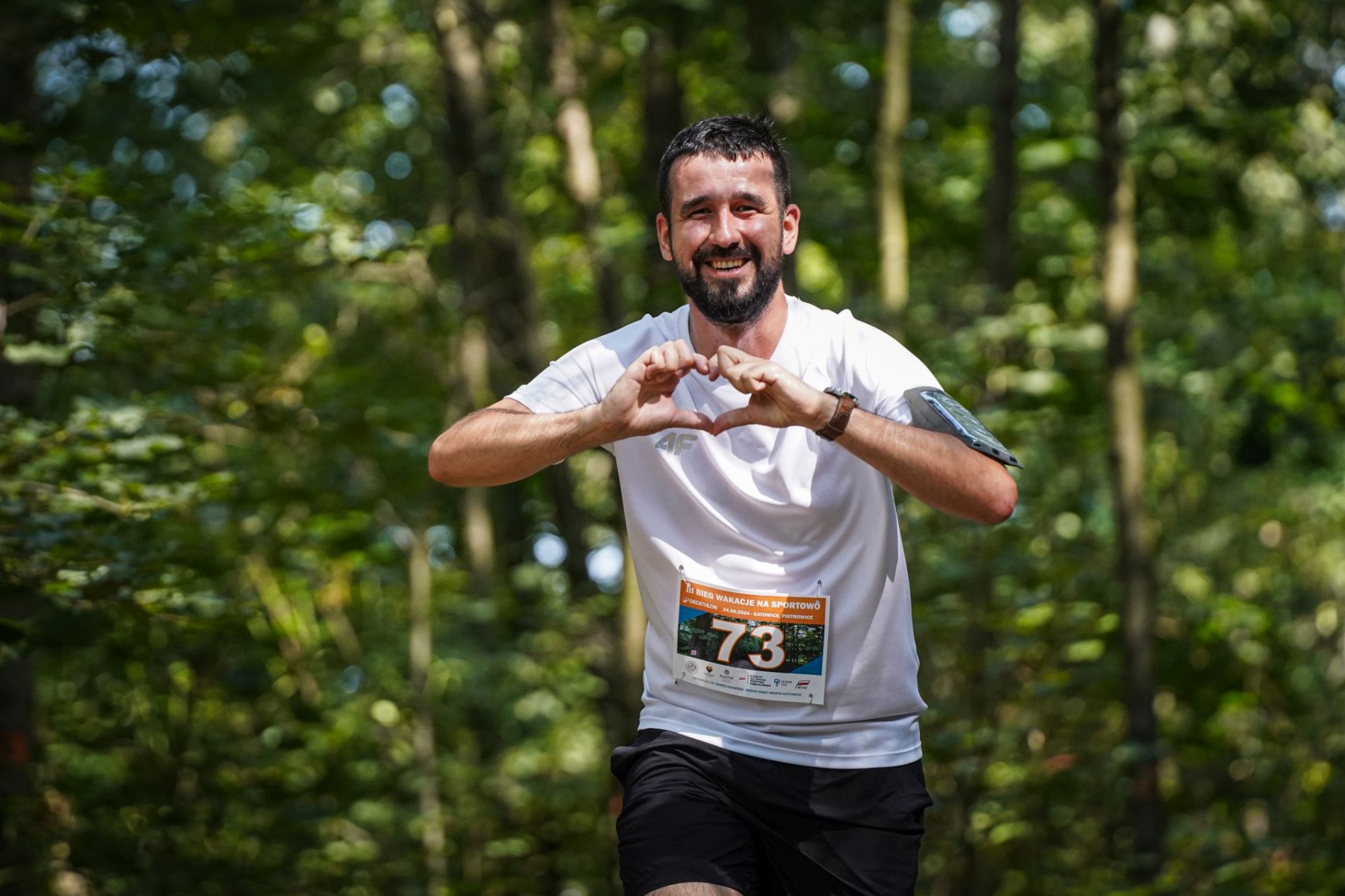 Uczestnik biegu wakacje na sportowo w katowicach