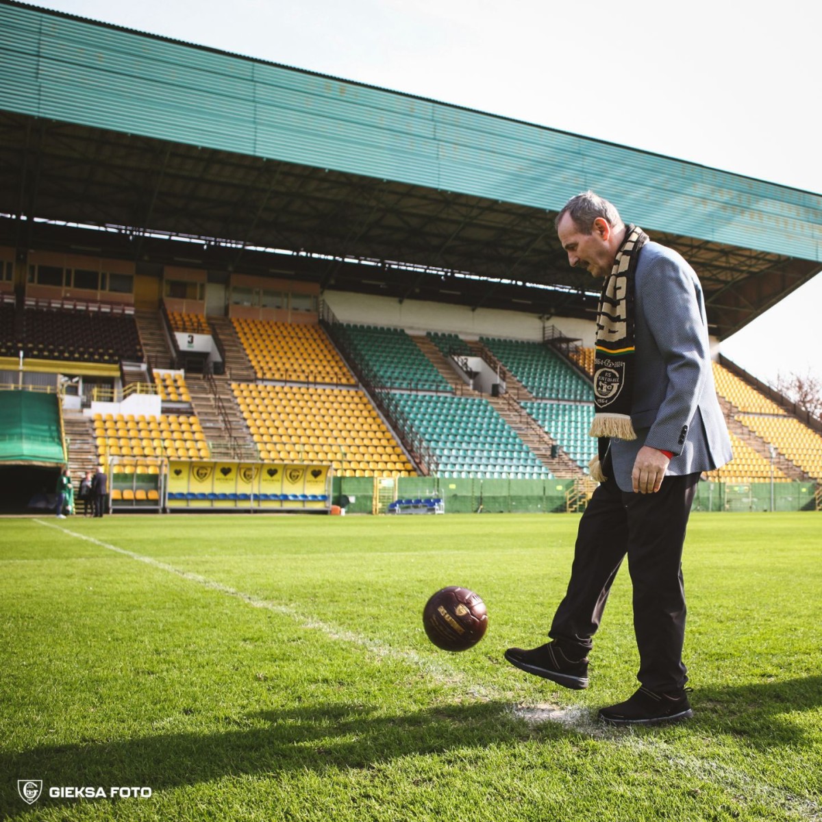 Jan Furtok na Stadionie Miejskim w Katowicach