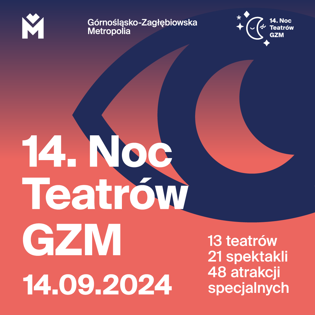 Plakat 14. Nocy Teatrów GZM