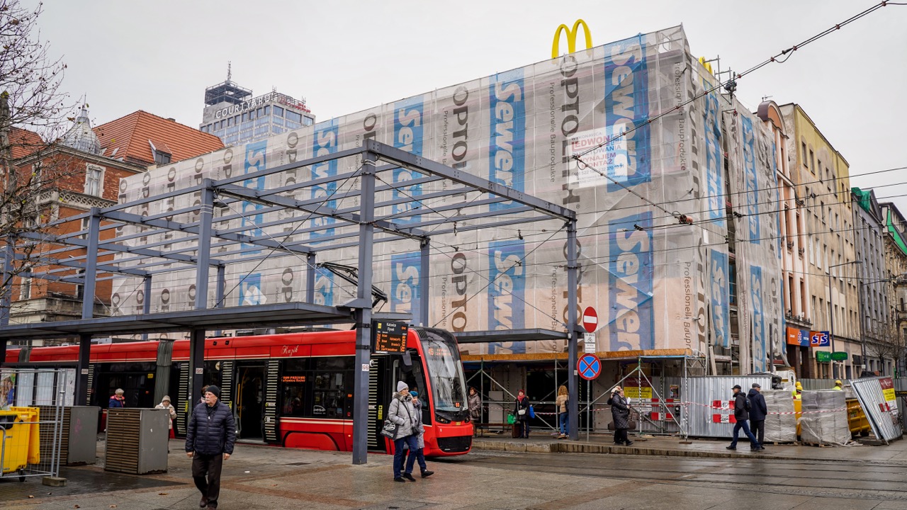 McDonald's powstaje przy rynku w Katowicach