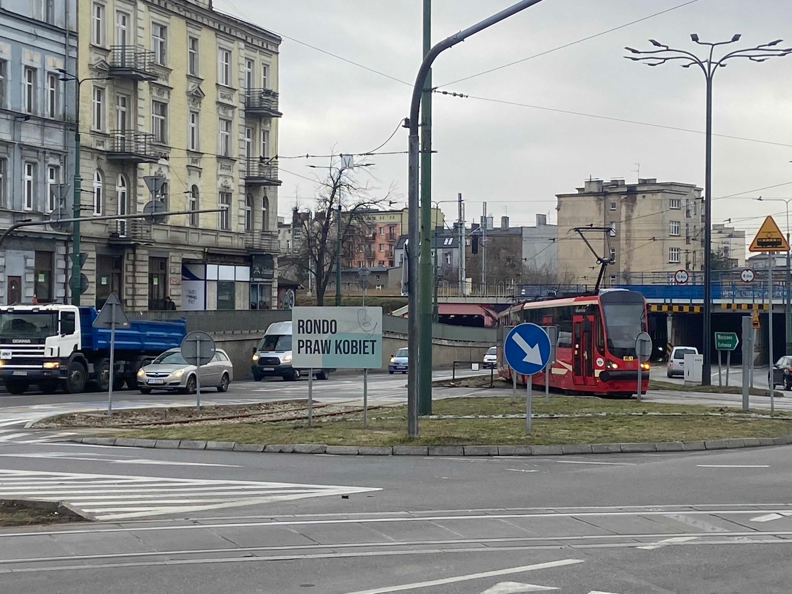 Fot. Łukasz Kohut. Rondo Praw Kobiet w Sosnowcu