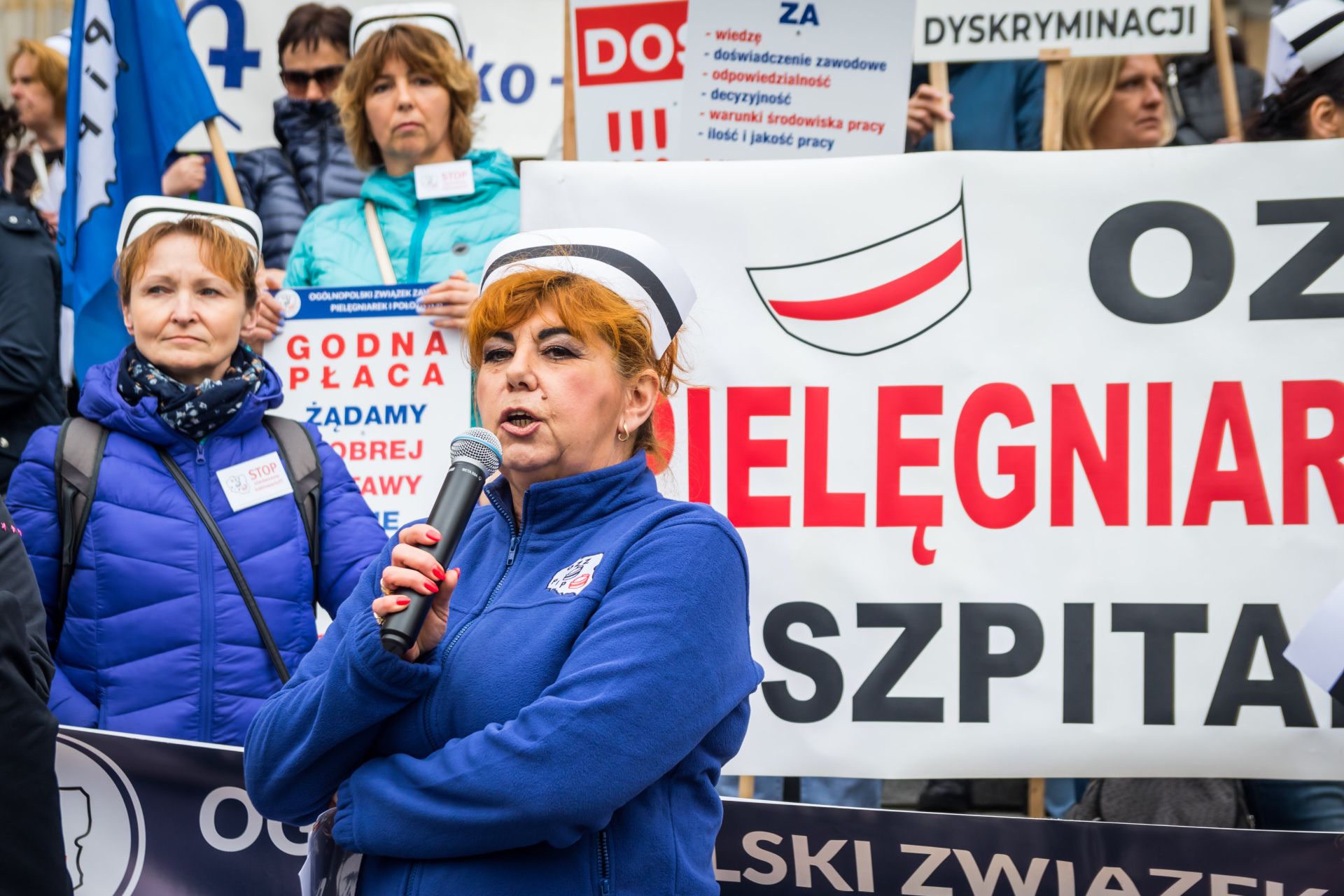 protest pielęgniarek i położnych