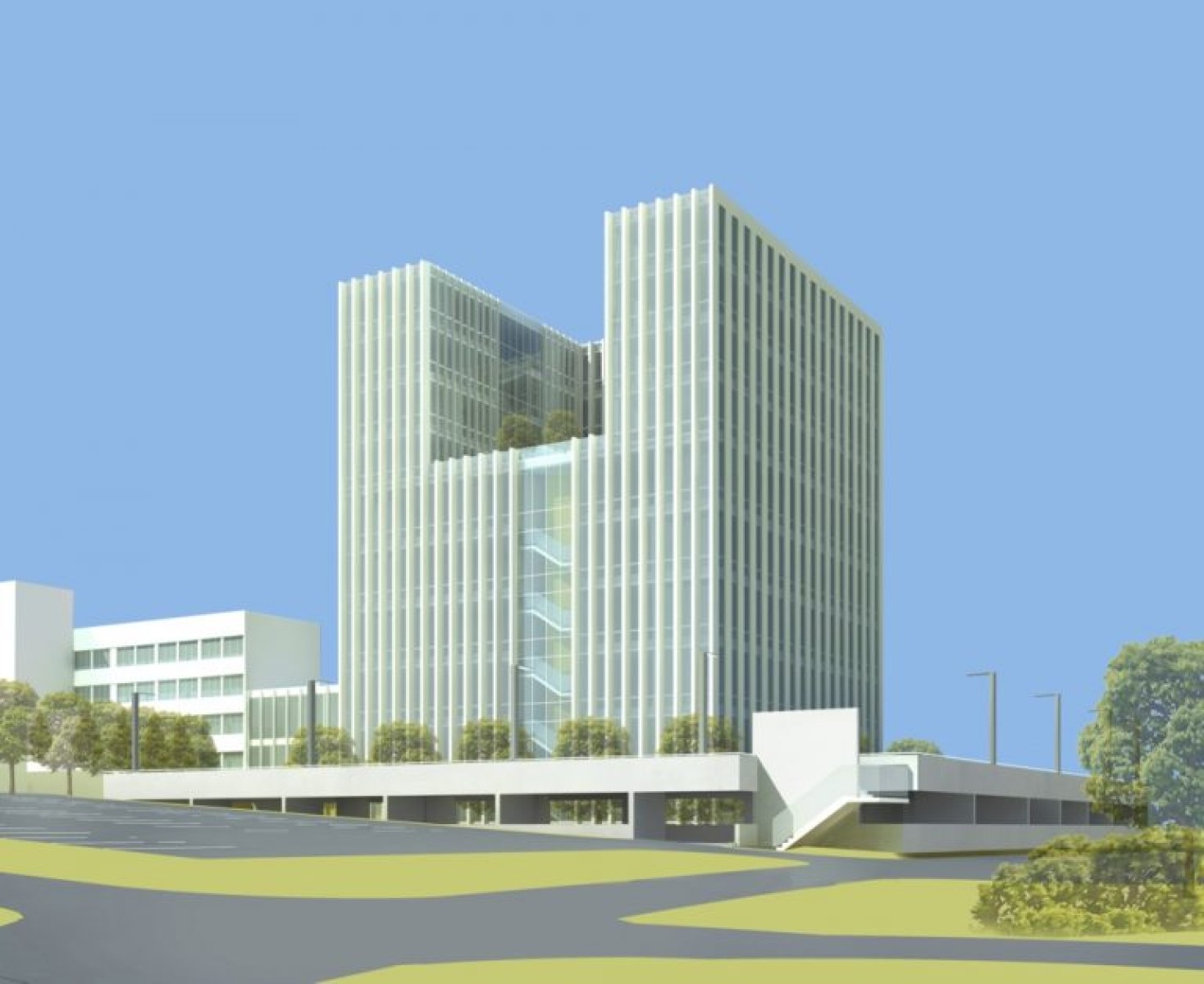 Wizualizacja nowej siedziby Sądu Rejonowego Katowice-Wschód